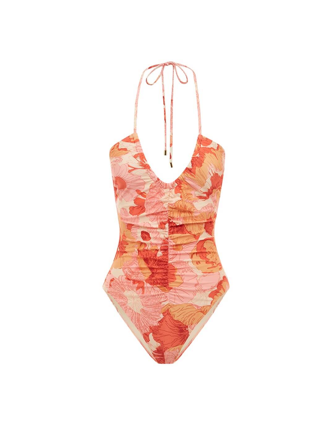 Ruched Vacation One Piece, Paloma - Main Image