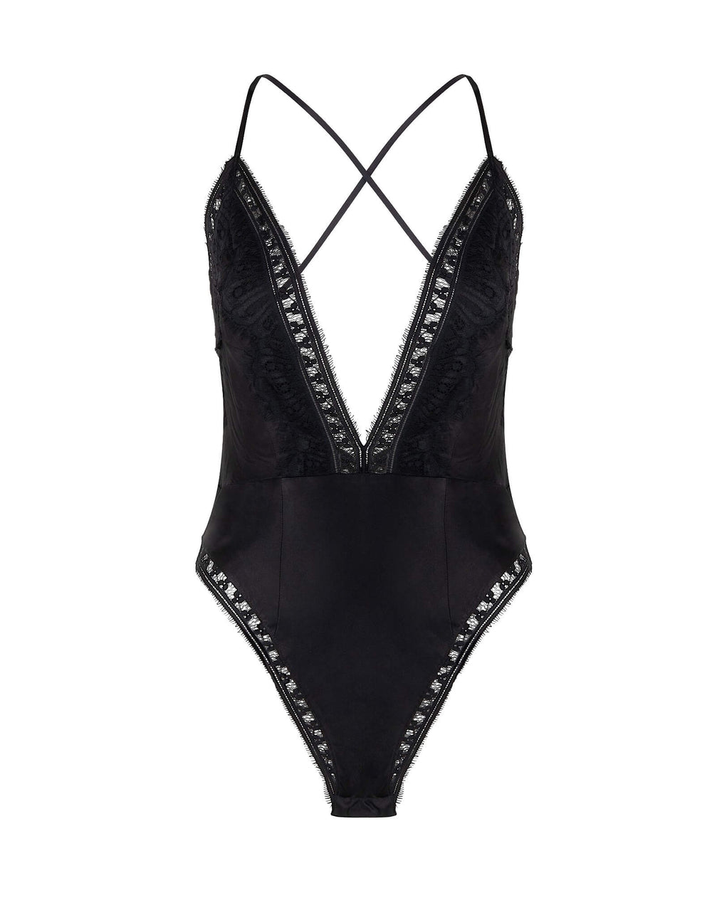 Sleeping with Jacques Freya Bodysuit - Black