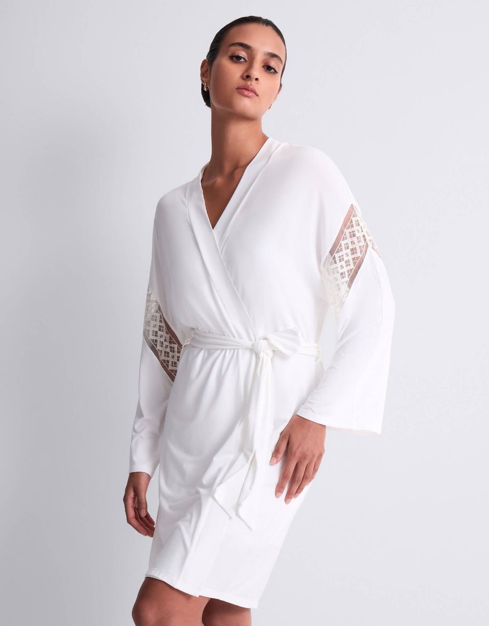 Aubade Sweet Obsession Modal Kimono Robe Opal