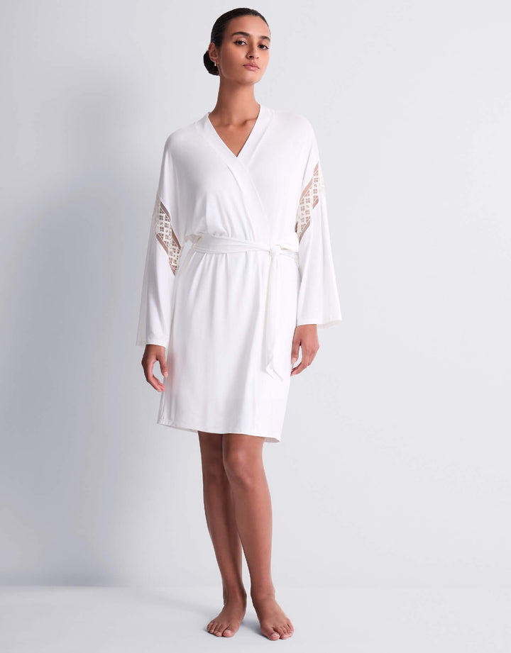 Aubade Sweet Obsession Modal Kimono Robe Opal