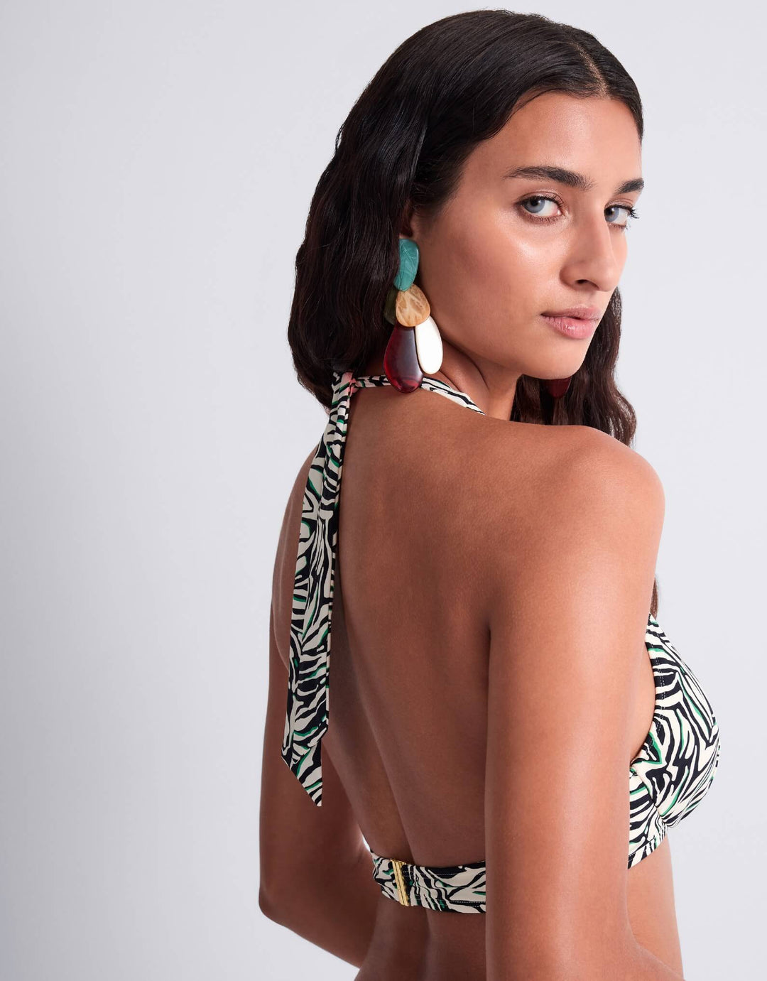 Aubade Tropical Splash Wild Stripes underwire bikini top for D–E cups