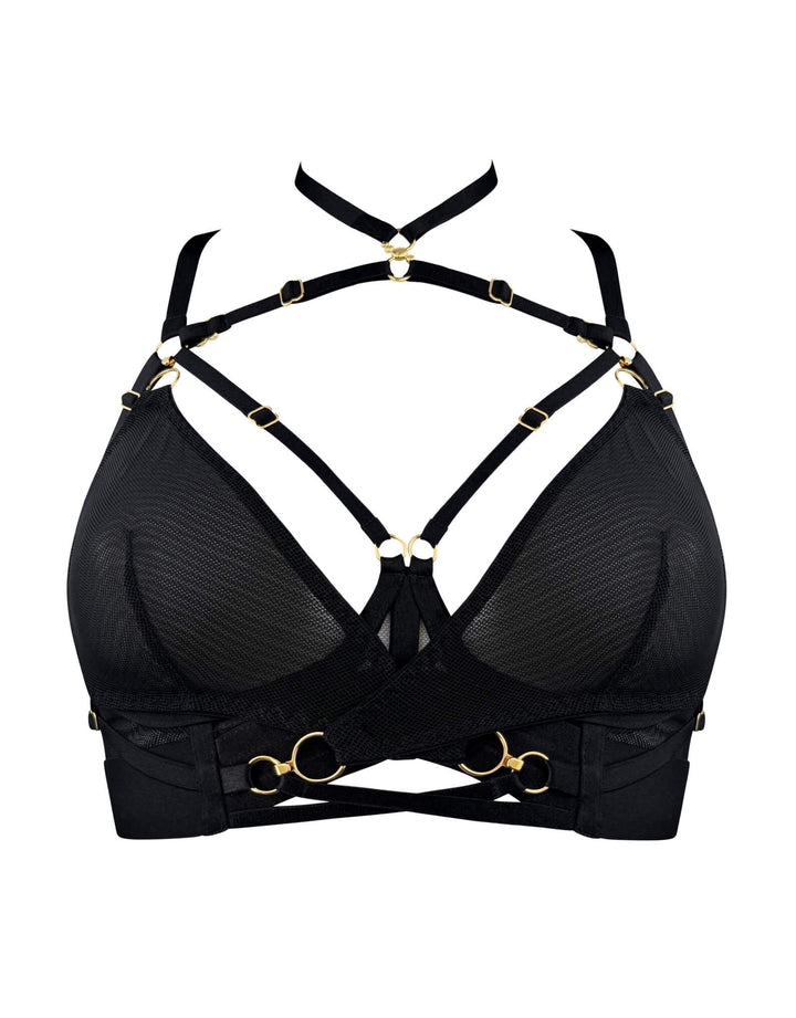 Bordelle Neda Multi-Style Bodice Bra black — product front view
