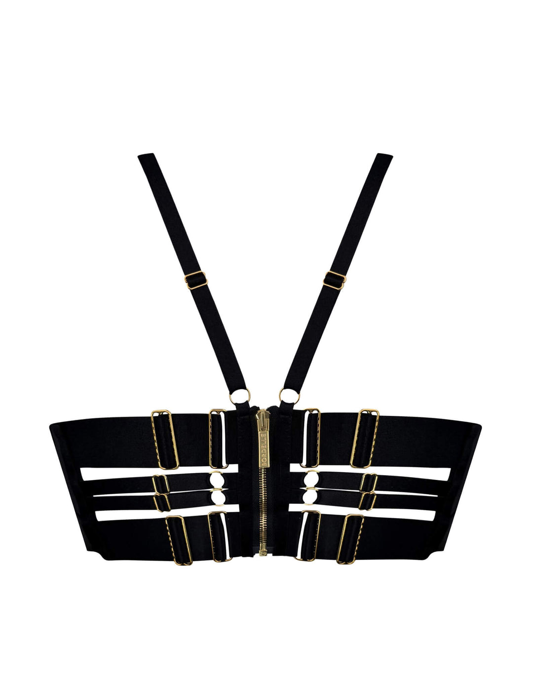 Bordelle Neda Multi-Style Bodice Bra black — back closure detail