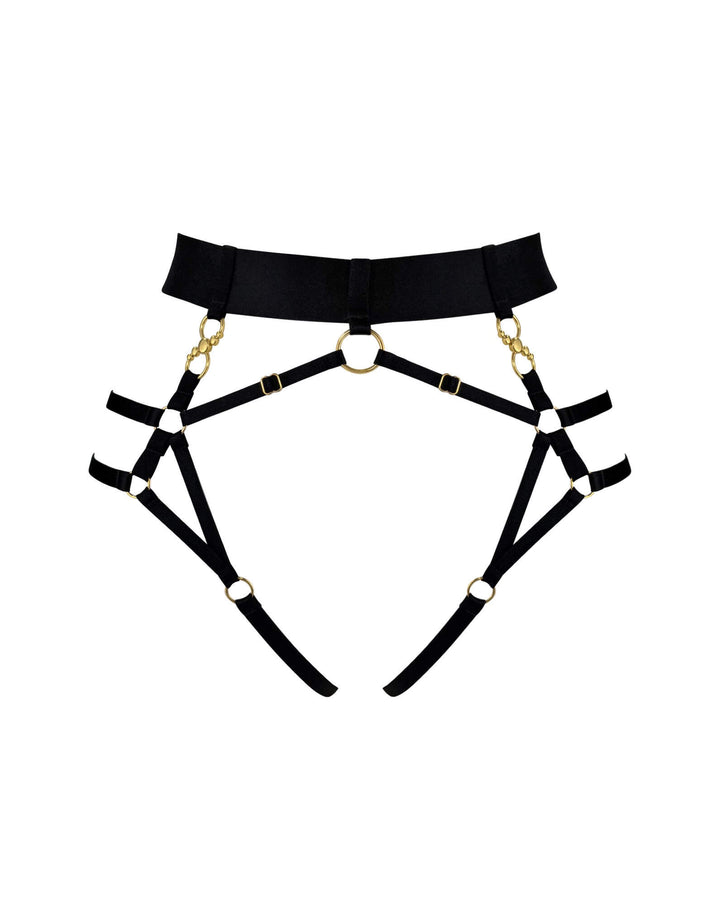 Bordelle Neda Multi-Style Harness Brief black — product front detail