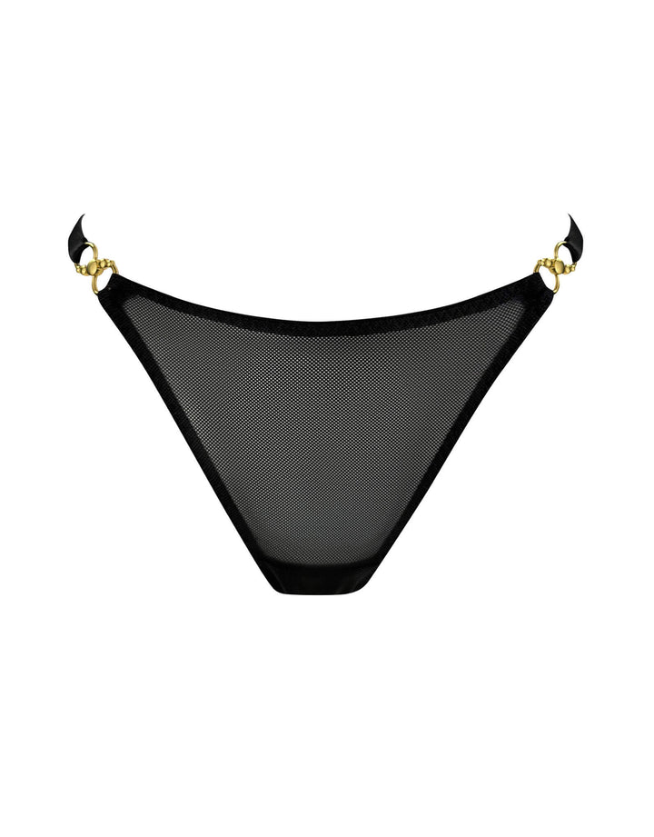 Bordelle Neda Thong black — product front view