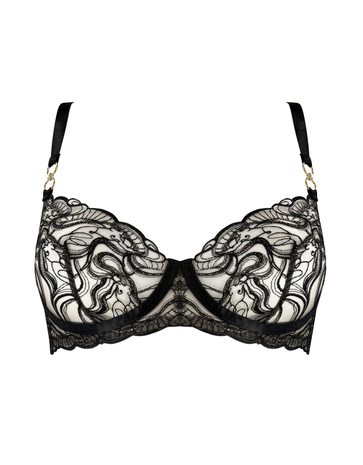 Bordelle Pearl Balconette Wire Bra Black — product detail