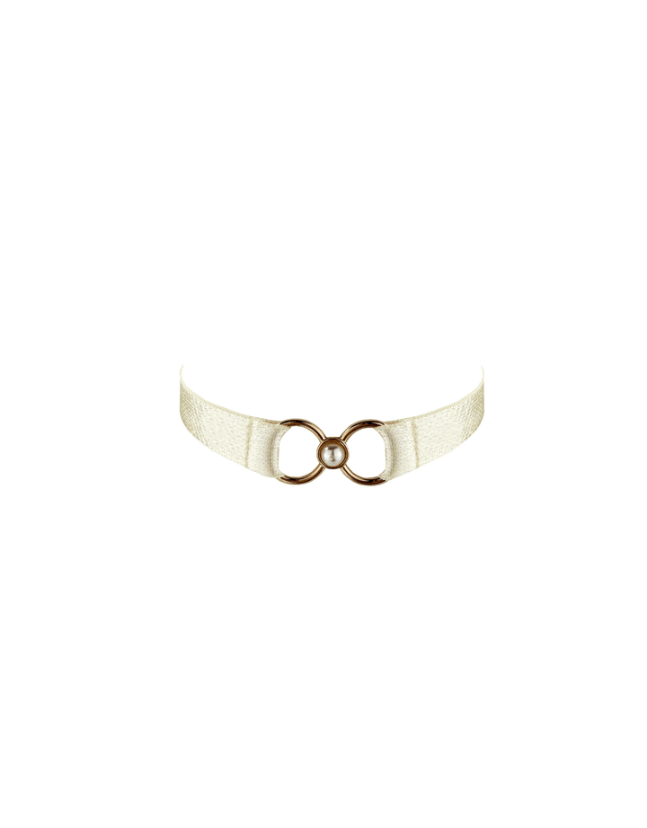 Bordelle Pearl Collar Cream — front view