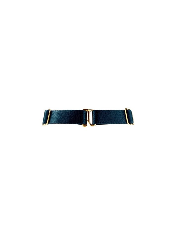 Bordelle Pearl Collar Teal — hardware detail