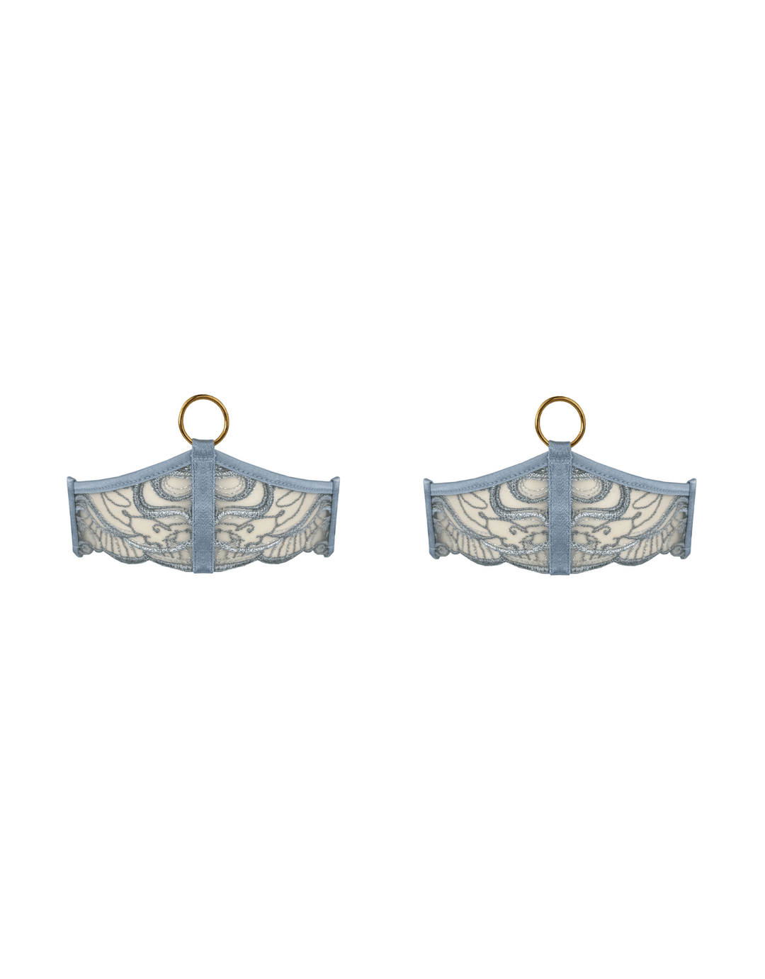 Bordelle Pearl Garters dusty blue — product detail