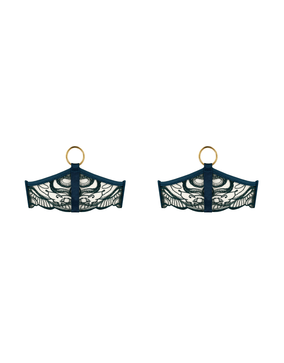 Bordelle Pearl Garters Teal — product detail