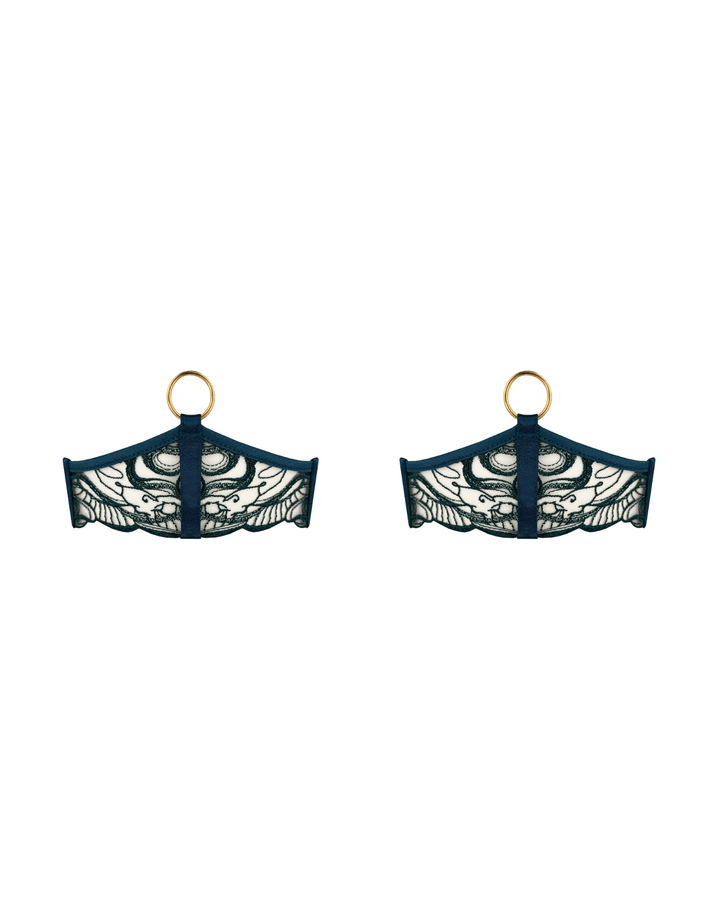 Bordelle Pearl Garters Teal — product detail