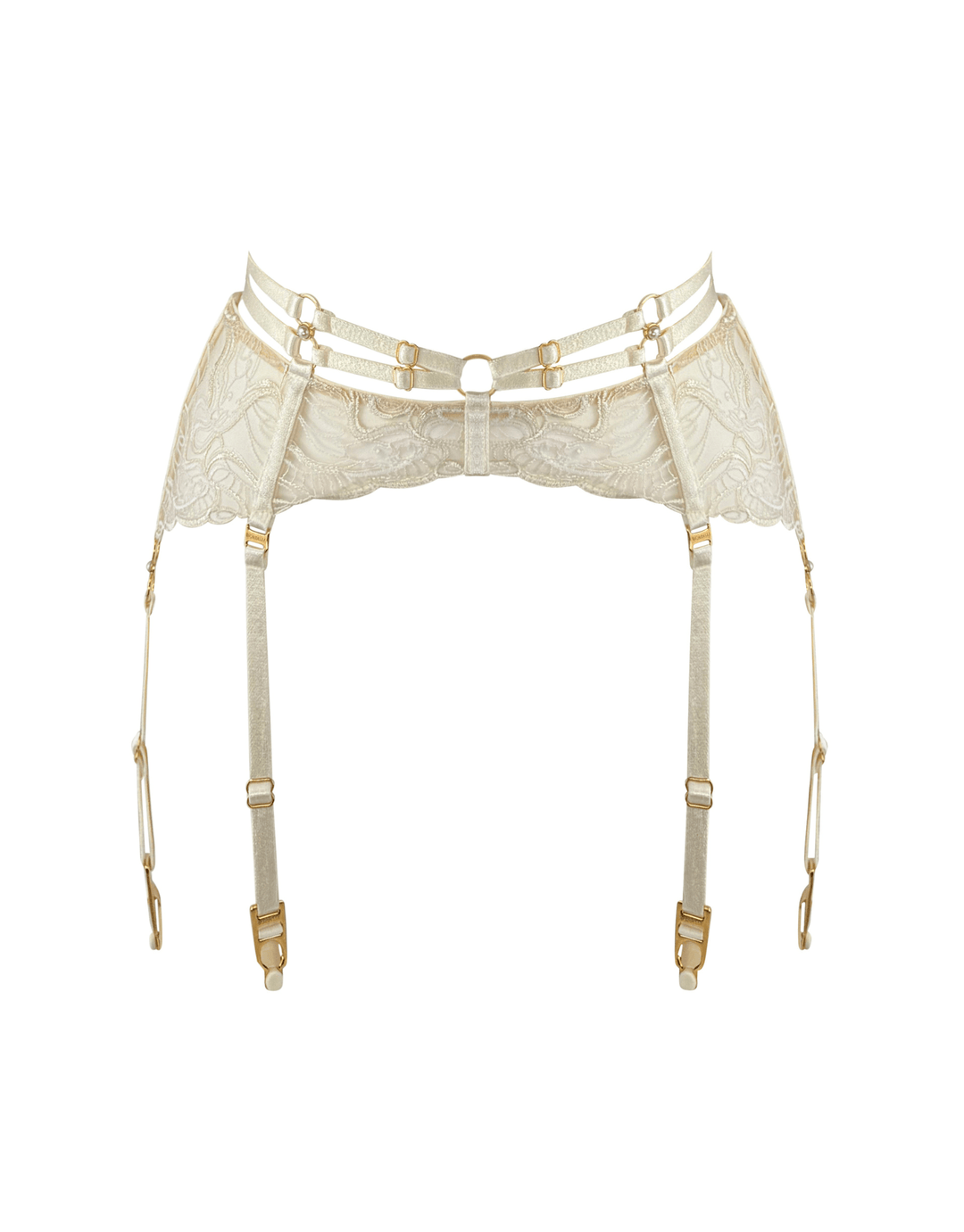 Bordelle Pearl Suspender Cream — front view