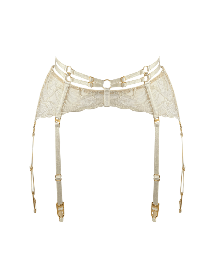 Bordelle Pearl Suspender Cream — front view