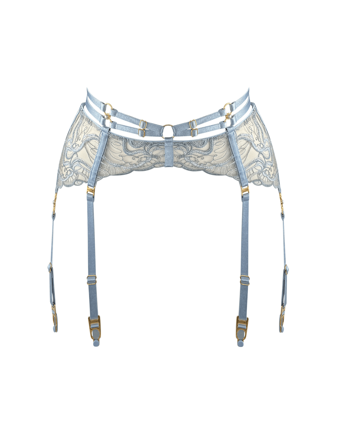 Bordelle Pearl Suspender dusty blue — product detail
