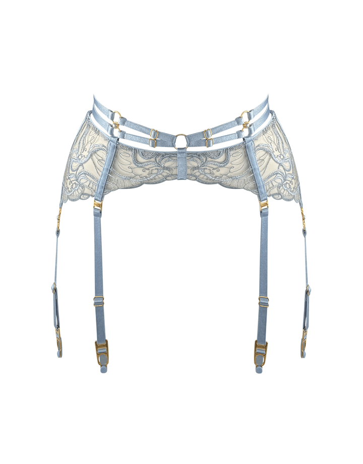 Bordelle Pearl Suspender dusty blue — product detail
