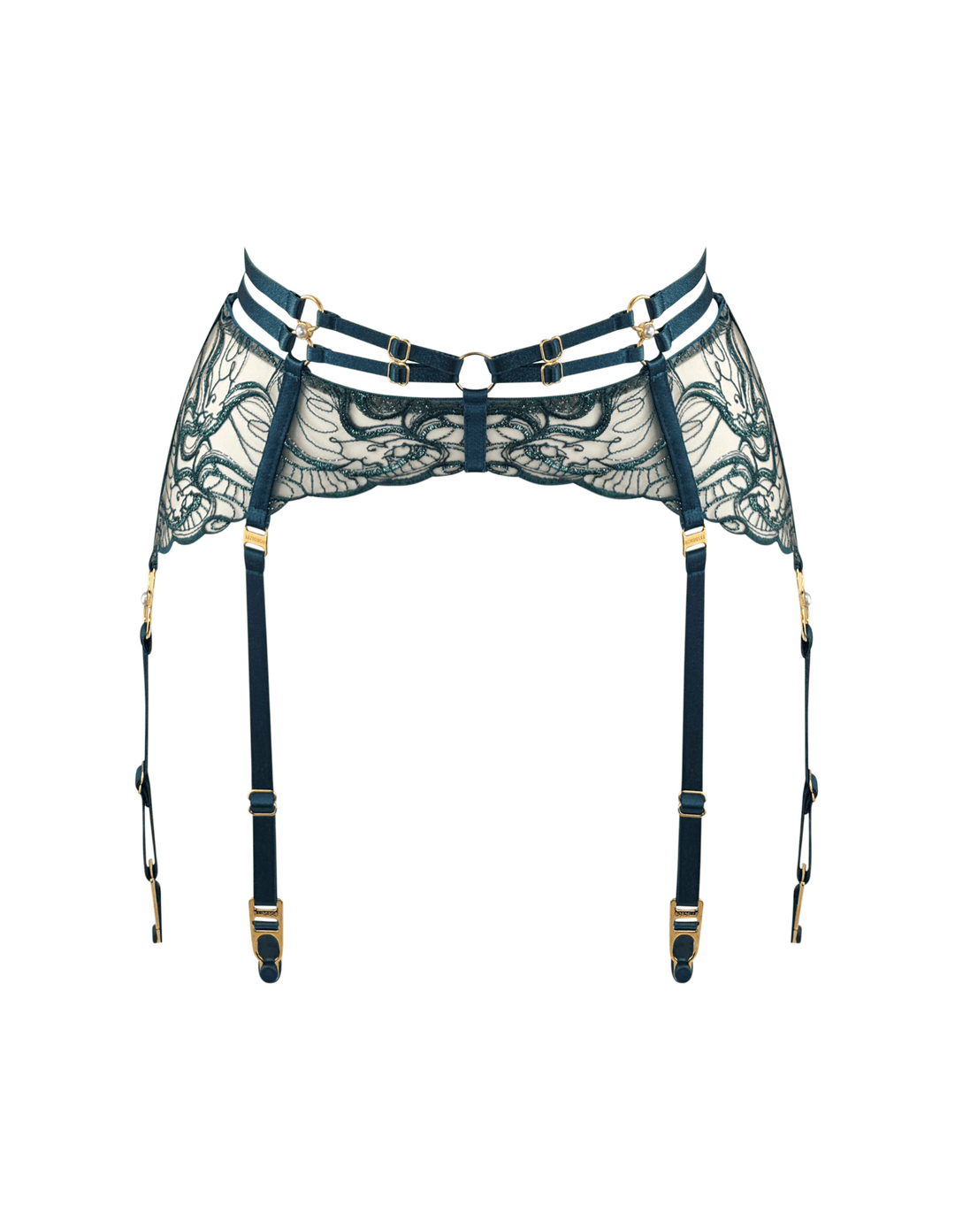 Bordelle Pearl Suspender teal — product detail
