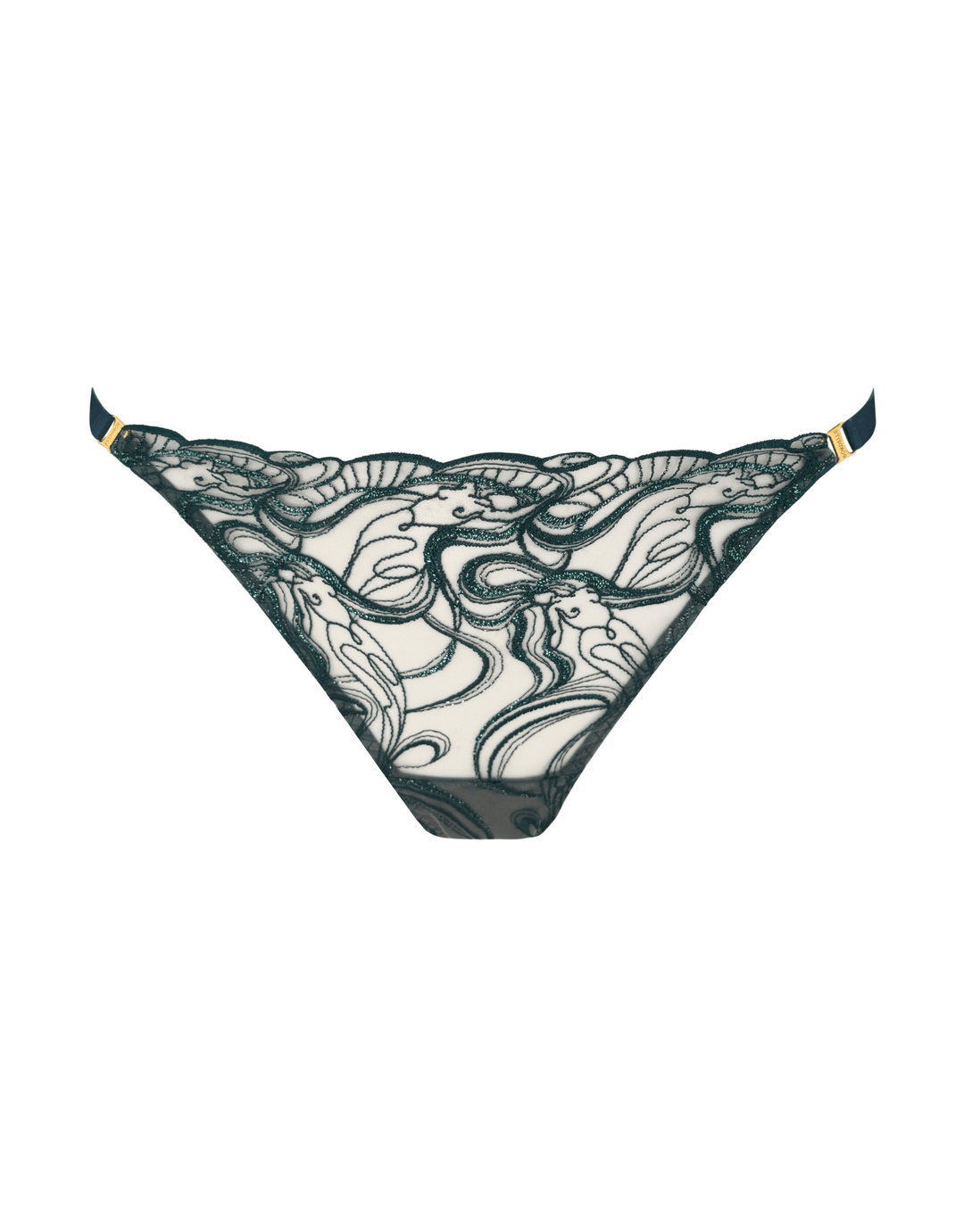 Bordelle Pearl Thong teal — product detail