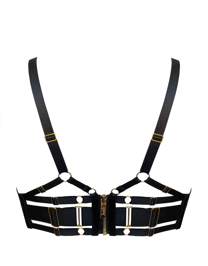 Bordelle Zenna Balconette Wire Bra black — product back view