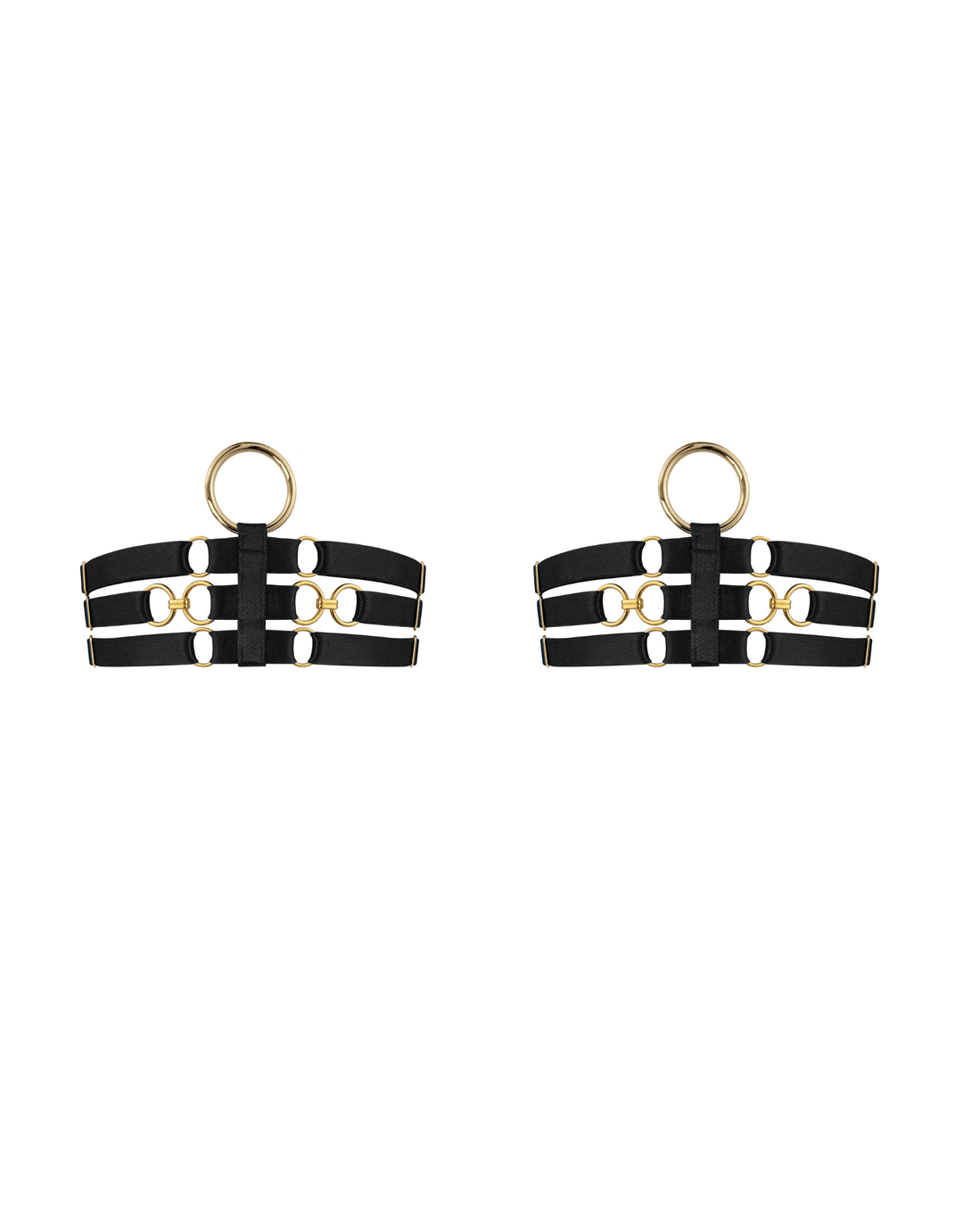 Bordelle Zenna Garters black — product pair front view