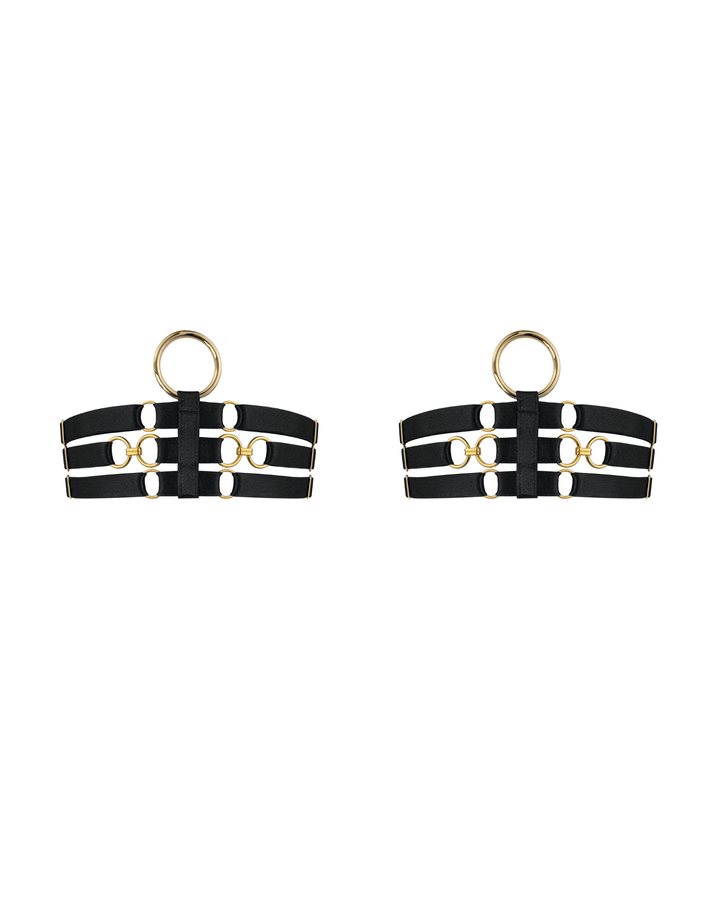 Bordelle Zenna Garters black — product pair front view
