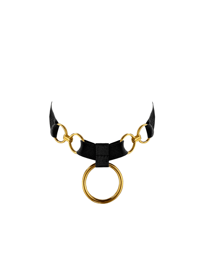 Bordelle Zenna Ring Collar black — product front view