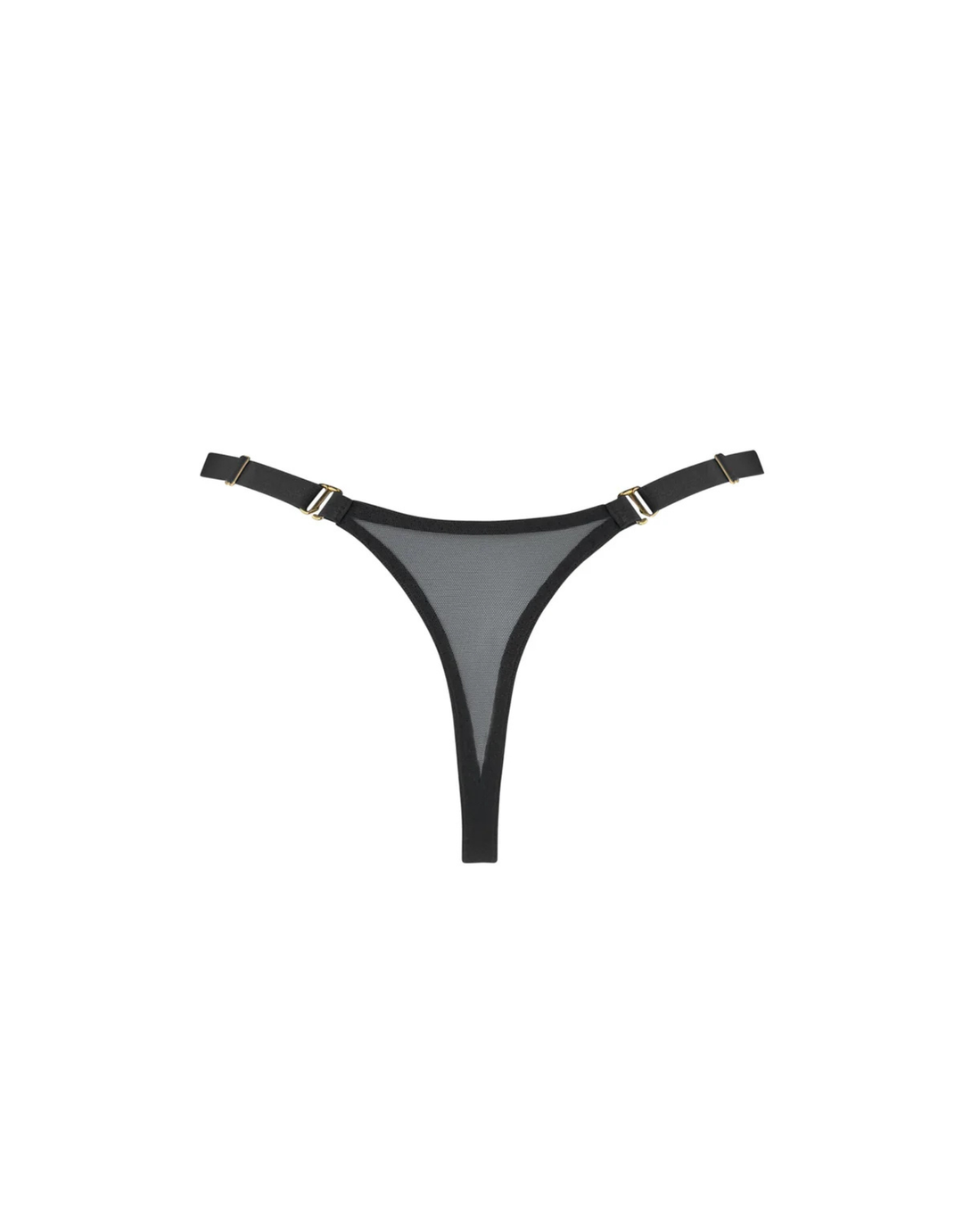 Bordelle Zenna Thong black — product flat lay