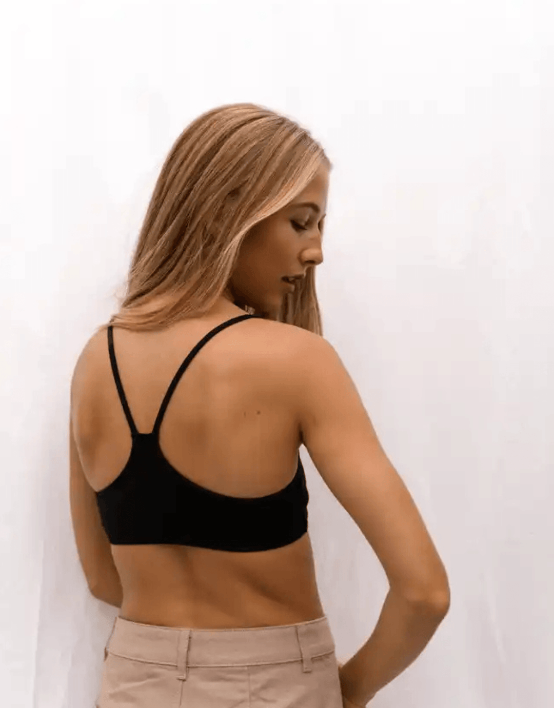 Essentials for Zula Franca Bralette Black — editorial lifestyle shot
