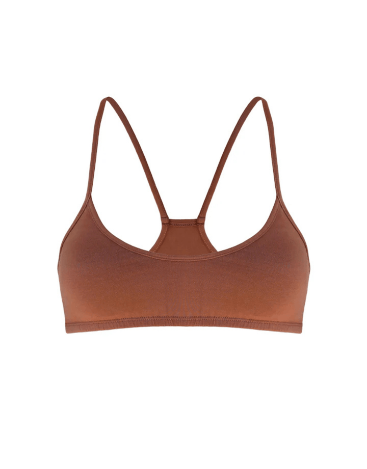 Essentials for Zula Franca Bralette copper — product flat lay