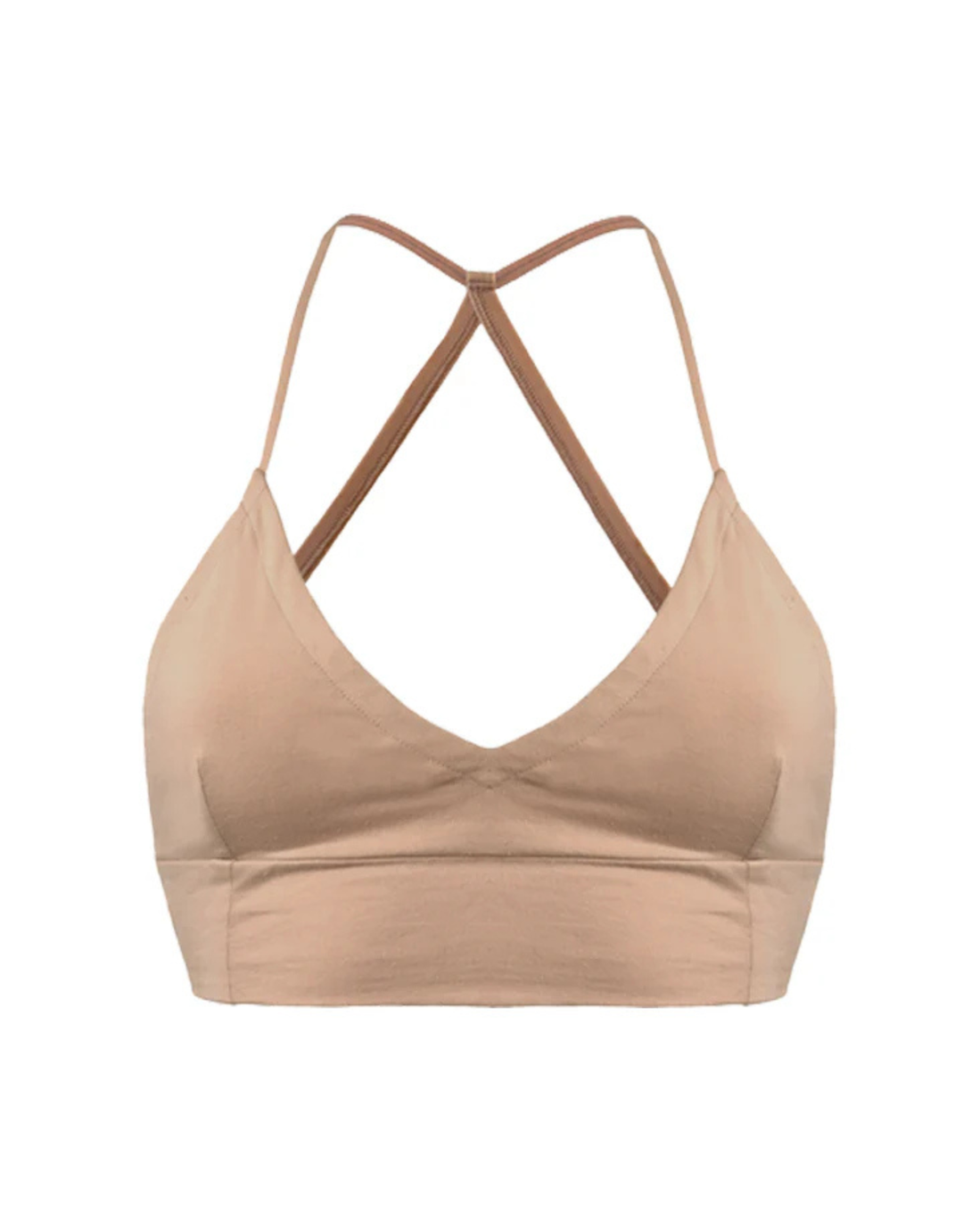 Essentials for Zula Octavia Bralette Ecru — flat lay product view