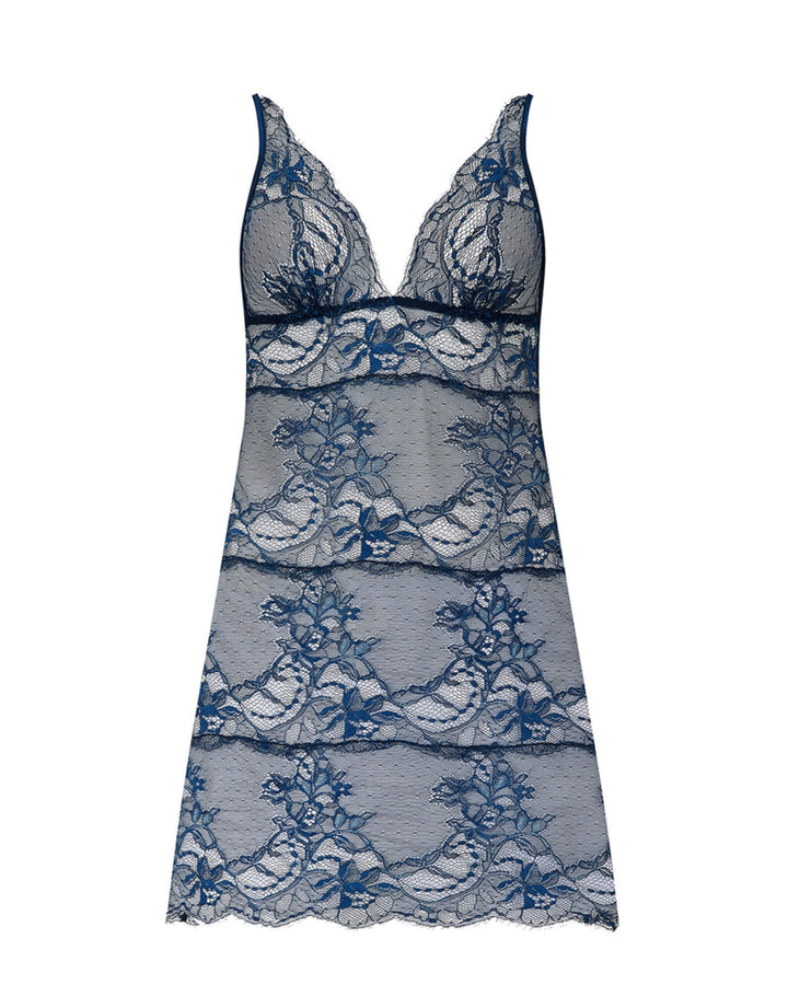 Fleur of England Bea Blue Lace Babydoll blue — product front view