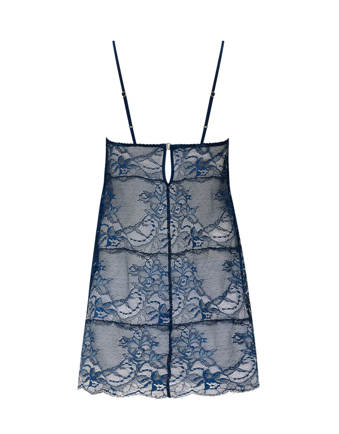 Fleur of England Bea Blue Lace Babydoll blue — product back view