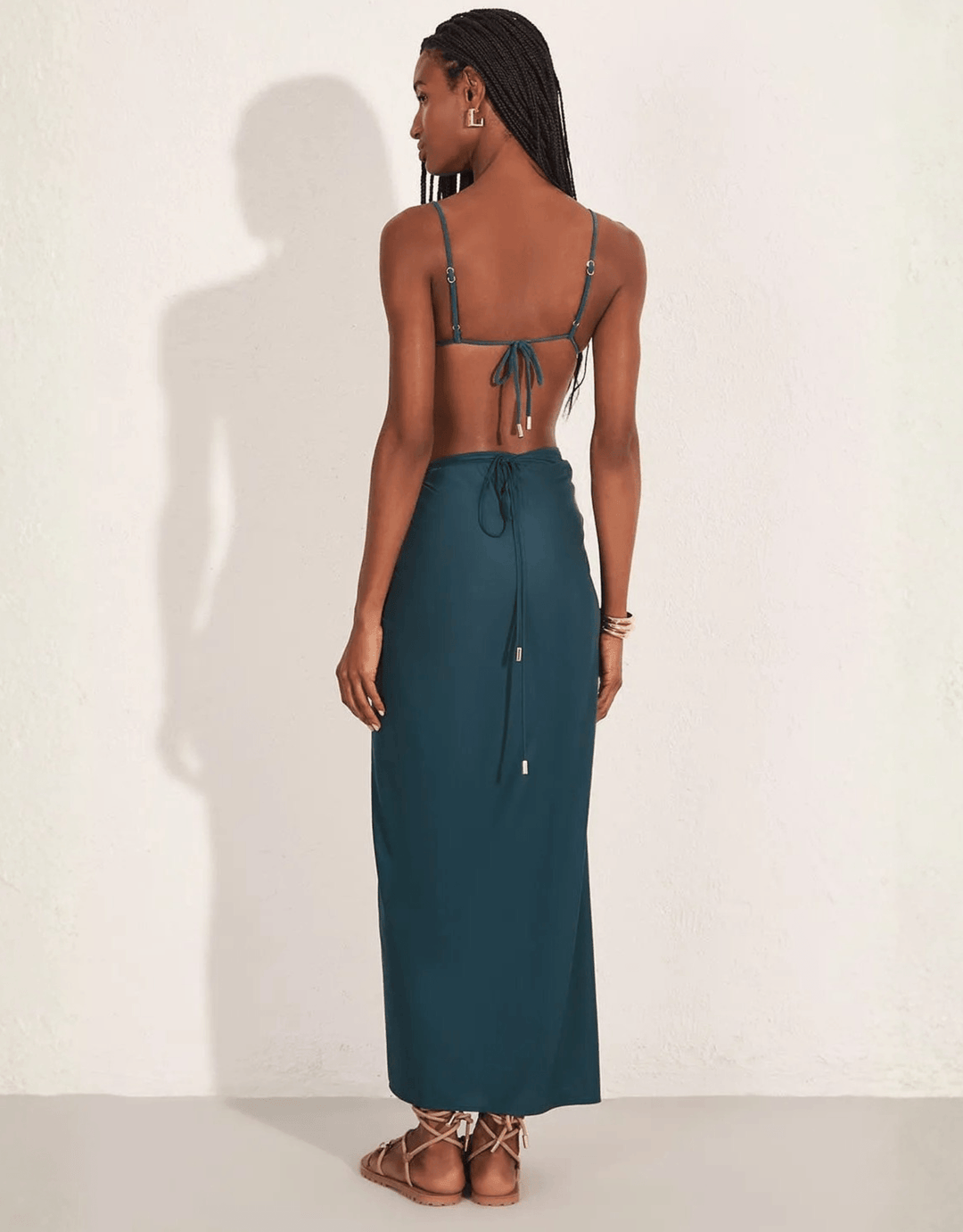 Lenny Niemeyer Knot Sarong Pacific Green — back view
