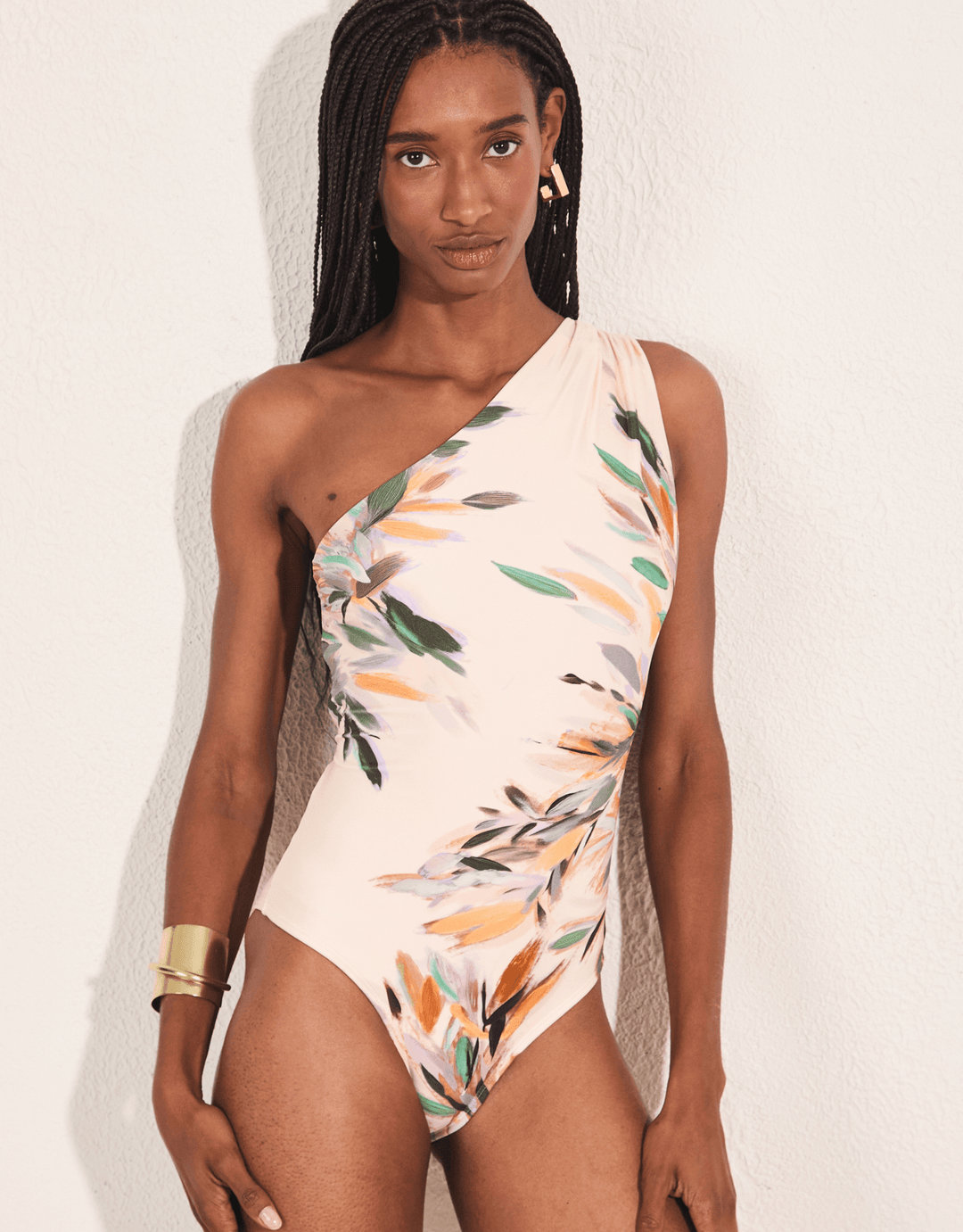 Lenny Niemeyer Looped Shoulder One Piece Solarium — front view