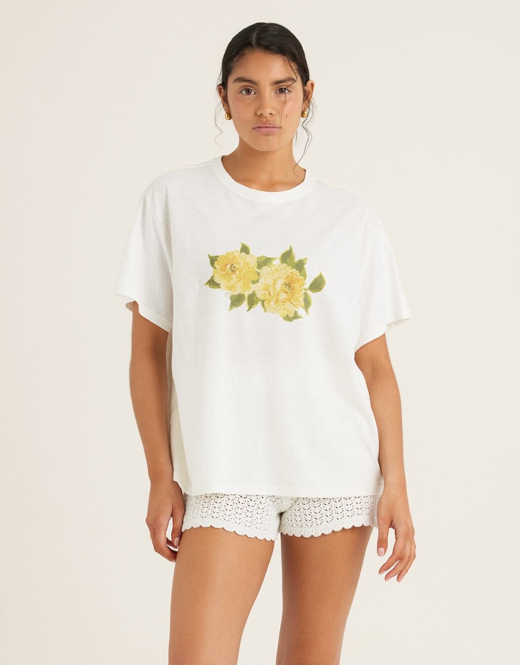 Pointelle Short Seashell