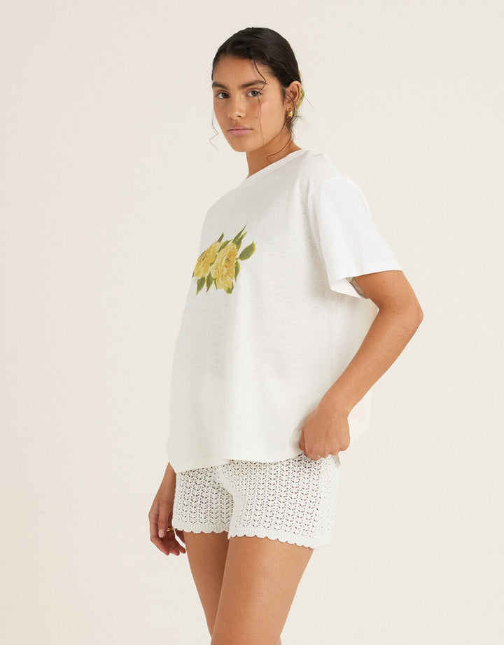 Pointelle Short Seashell