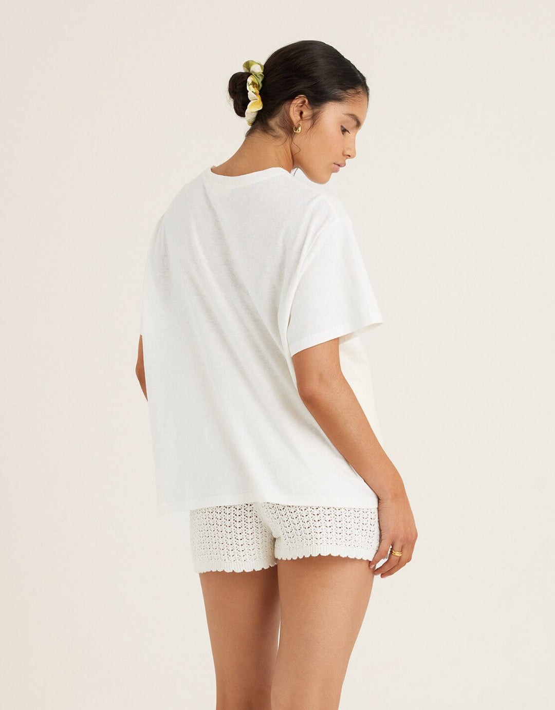 Pointelle Short Seashell