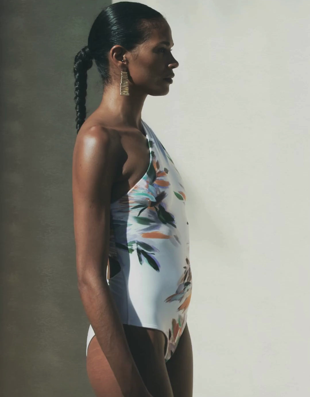 Looped Shoulder One Piece Solarium