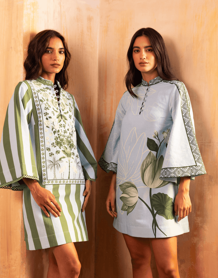 Verandah Anj Mini Dress — indoor lifestyle group view
