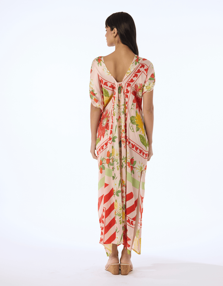 Verandah Hand Draped Gown — back view