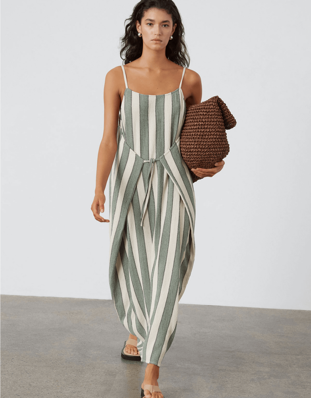 
  
  Eucalyptus Stripe Organic Cotton Dress
  
