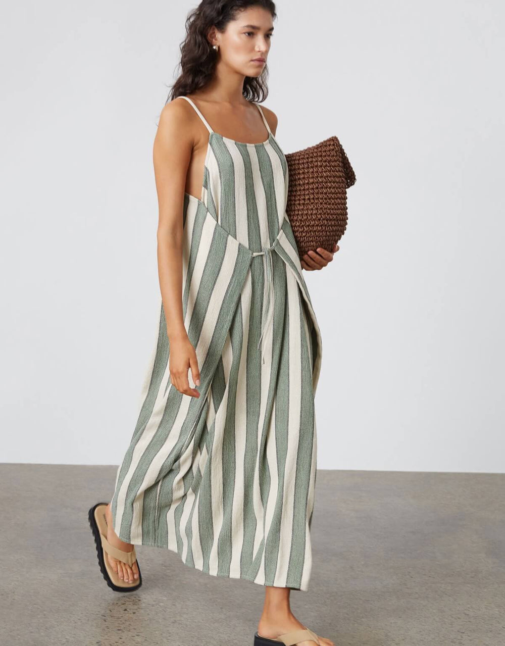 
  
  Eucalyptus Stripe Organic Cotton Dress
  
