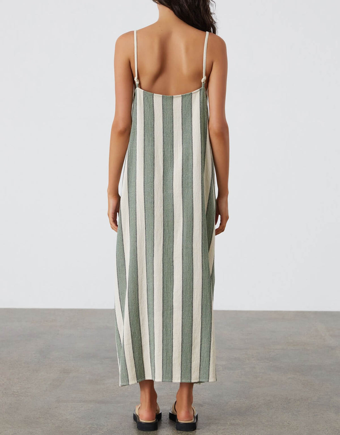 Eucalyptus Stripe Organic Cotton Dress