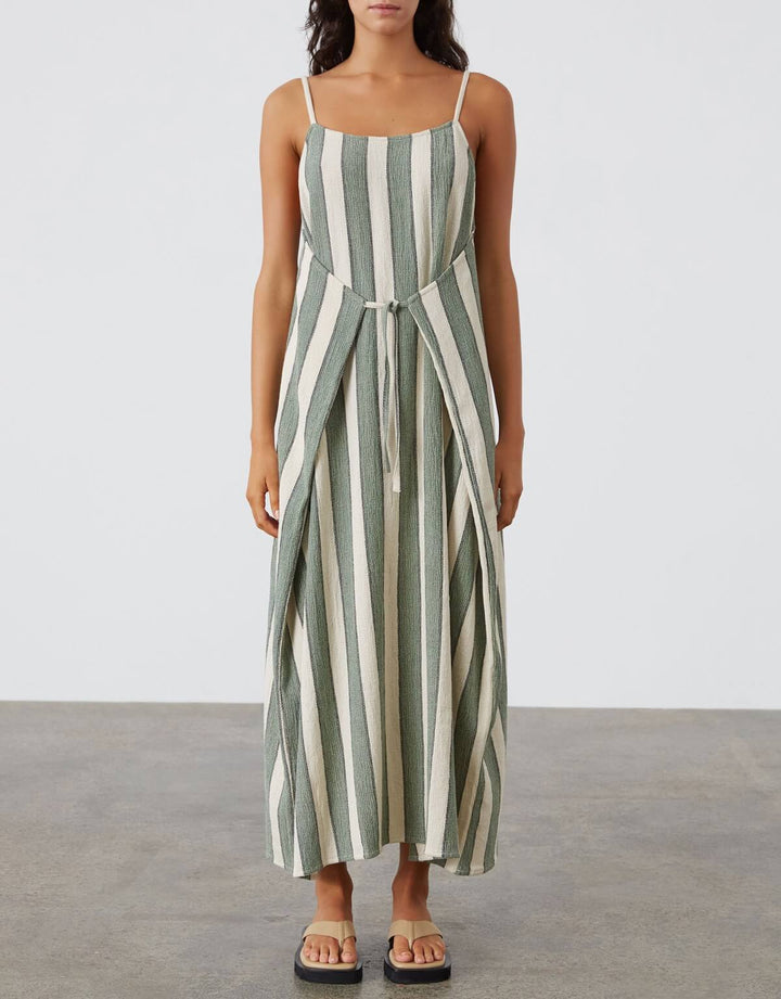 Eucalyptus Stripe Organic Cotton Dress