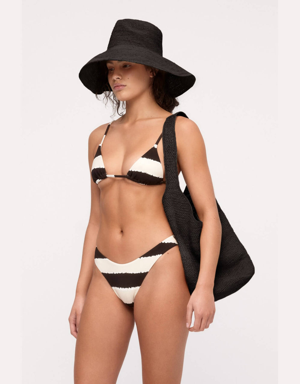 Zulu and Zephyr Triangle Bikini Tie Dye Stripe