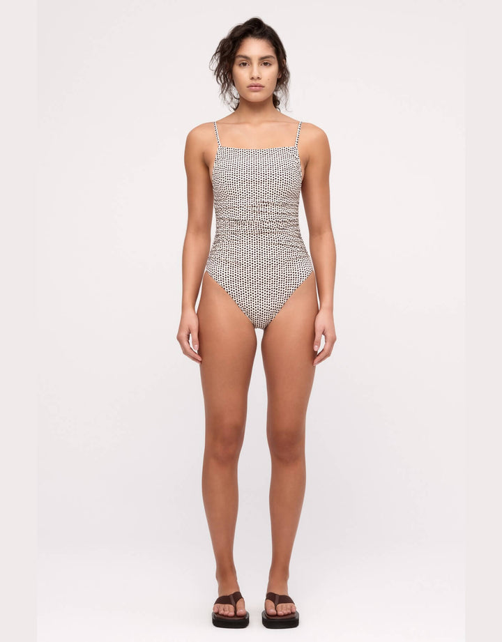 Zulu and Zephyr One Piece Natural Spot – Front View