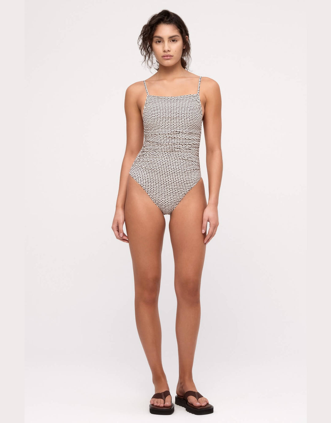 Zulu and Zephyr One Piece Natural Spot – Front View