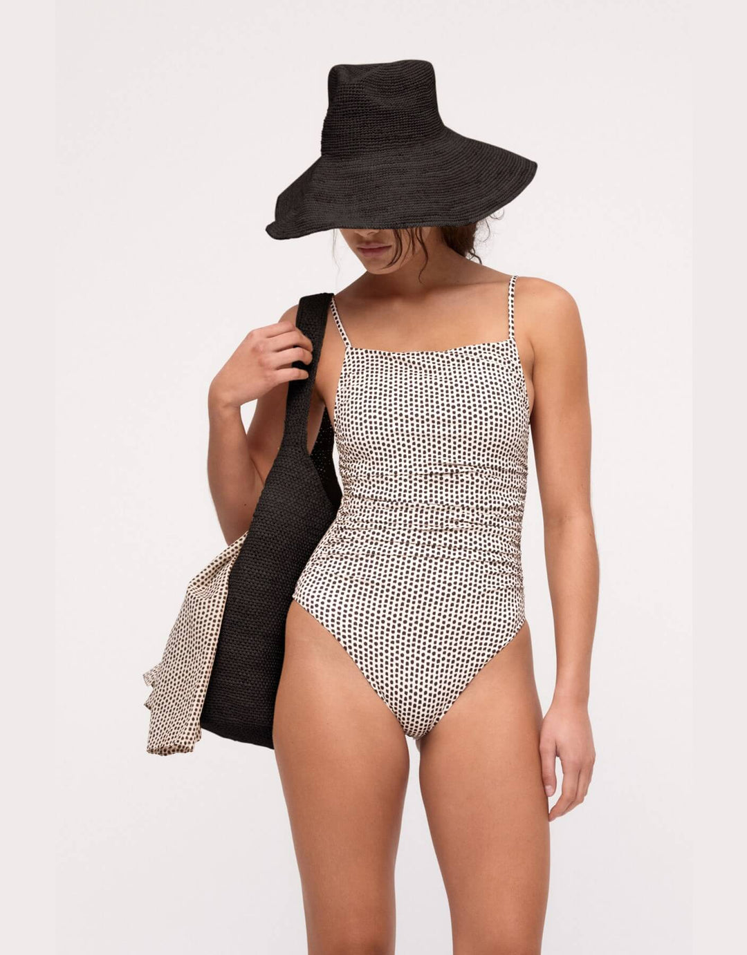 Zulu and Zephyr One Piece Natural Spot – Front View