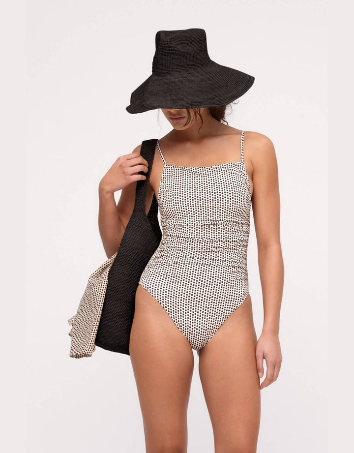 Zulu and Zephyr One Piece Natural Spot – Front View