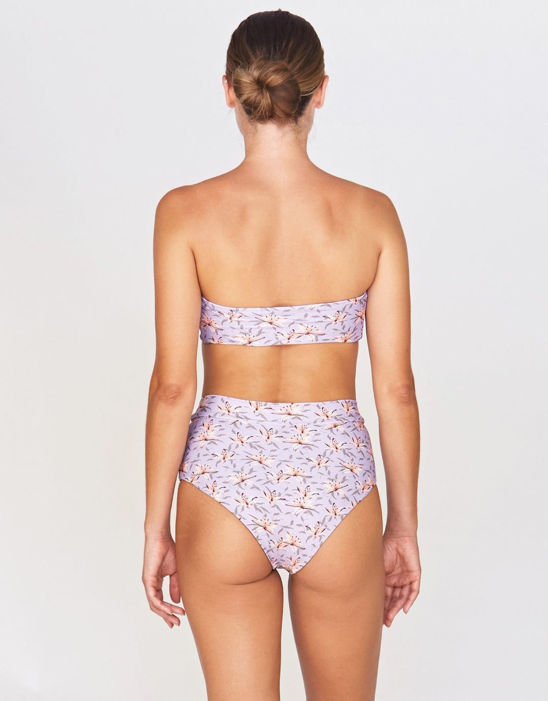Acacia Swimwear Halia Bandeau Bikini Top in Lily