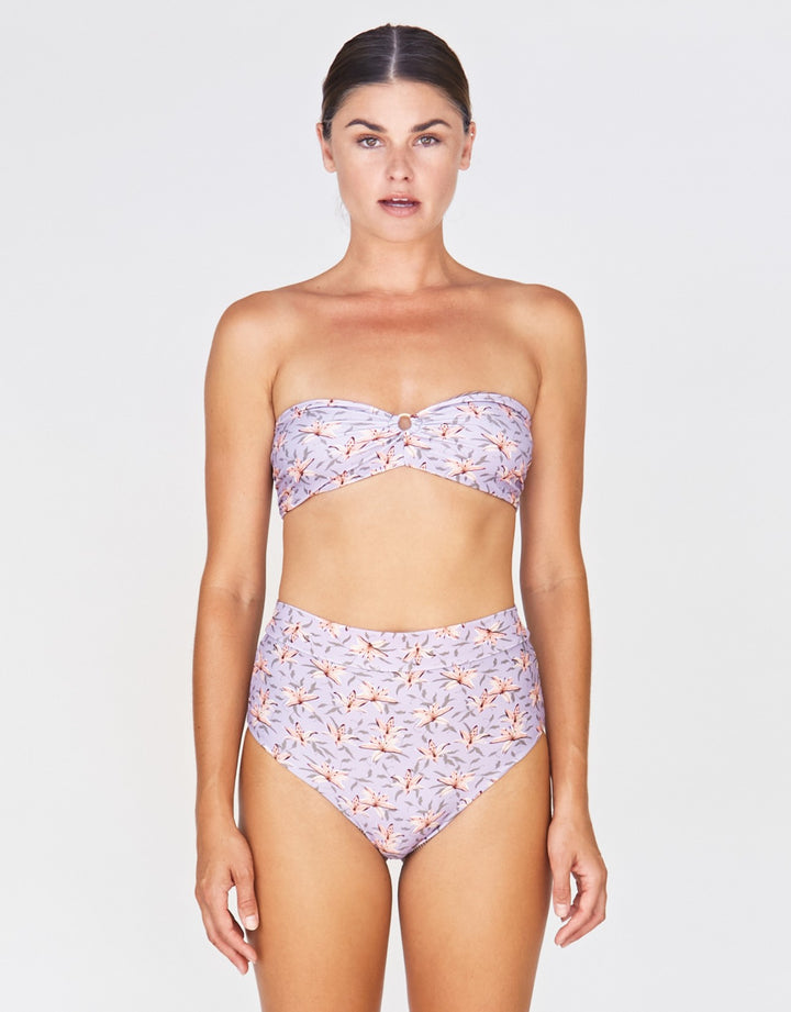 Acacia Swimwear Solento High Waisted Bikini Bottom in Lily
